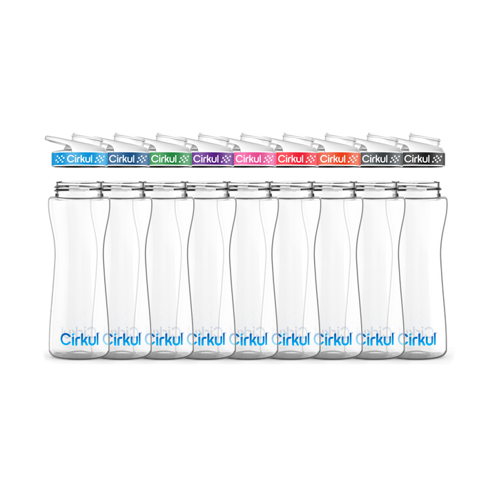22oz. Plastic Bottle & Comfort Grip Lid W3